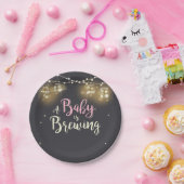 Baby breekt papier Borden Baby BaByQ Girl Papieren Bordje (Feest)