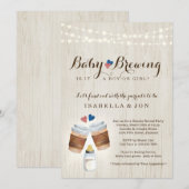 Baby Breienkoffie of Tea Gender Reopenbaarmakingpa Kaart (Voorkant / Achterkant)