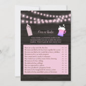 Baby Breukroze over of onder het Baby shower Kaart (Voorkant)