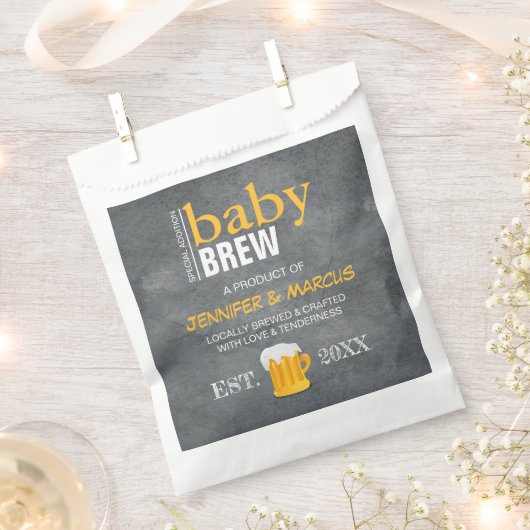 Baby Brew Couple's Beer Baby shower Bedankzakje (Geknipt)