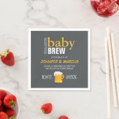 Baby Brew Couple's Beer Baby shower Servet (Insitu)