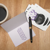 Baby Brew Witch Cauldron Halloween Baby shower Bedankkaart