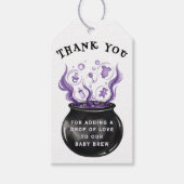 Baby Brew Witch Cauldron Halloween Baby shower Cadeaulabel (Voorkant)