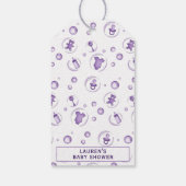 Baby Brew Witch Cauldron Halloween Baby shower Cadeaulabel (Achterkant)