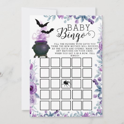 Baby Brewing Baby shower Bingo Kaart (Voorkant)