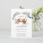 Baby Brewing | BABY SHOWER WATERVERF Kaart (Staand voorkant)
