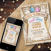 Baby Brewing Gender onthullen Uitnodiging