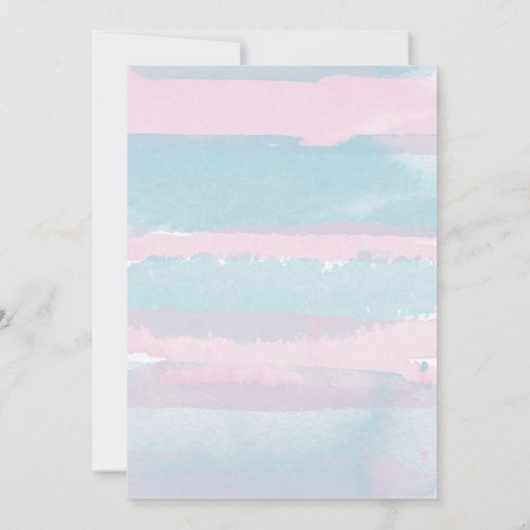 Baby Brewing Gender onthult zijn of haar uitnodigi Kaart (Achterkant)