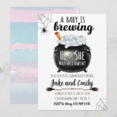 Baby Brewing Gender onthult zijn of haar uitnodigi Kaart (Voorkant / Achterkant)