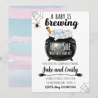 Baby Brewing Gender onthult zijn of haar uitnodigi Kaart