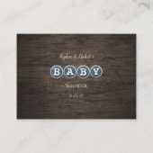 Baby Brewing Gold Guessing Game Baby shower Informatiekaartje (Achterkant)