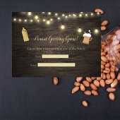 Baby Brewing Gold Guessing Game Baby shower Informatiekaartje