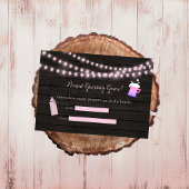 Baby Brewing Pink Guessing Game Baby shower Informatiekaartje
