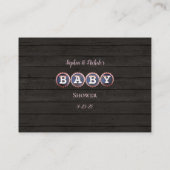 Baby Brewing Pink Guessing Game Baby shower Informatiekaartje (Achterkant)