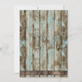  Baby Brewing Rustic Barn Wood Baby shower Kaart (Achterkant)