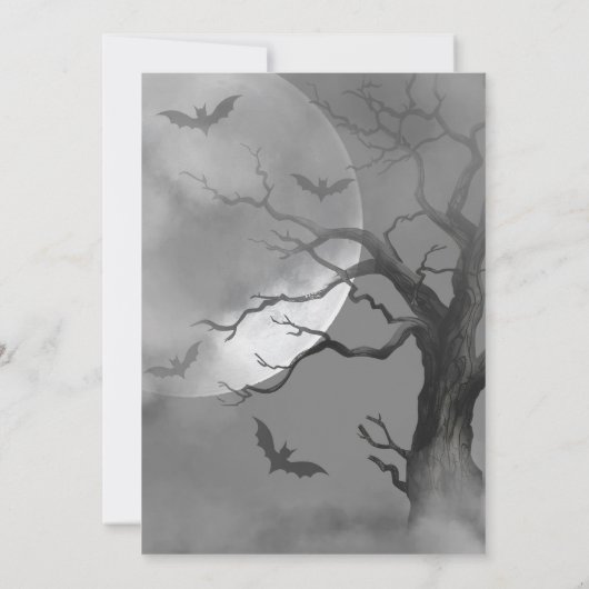 Baby Brewing Spooky Witch Halloween Geslacht Onthu Kaart (Achterkant)