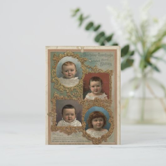 baby  briefkaart (Staand voorkant)