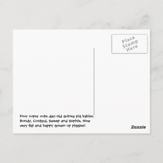 baby briefkaart (Achterkant)