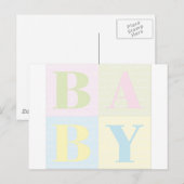 Baby Briefkaart (Voorkant / Achterkant)