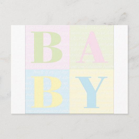 Baby Briefkaart (Voorkant)