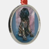 Baby Brindle Mastiff Metalen Ornament (Rechts)