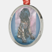 Baby Brindle Mastiff Metalen Ornament (Links)