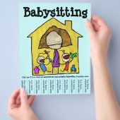 Baby brochure voor scheurplaat (Hand)