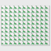 Baby Brontosaurus Cartoon Dinosaur Gear Cadeaupapier (Vlak)