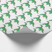 Baby Brontosaurus Cartoon Dinosaur Gear Cadeaupapier (Hoek)
