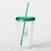 Baby Brontosaurus Cartoon Dinosaur Uitrusting Acryl Drinkbeker (Achterkant)