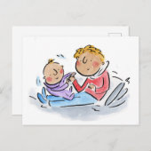 Baby Brother Briefkaart (Voorkant / Achterkant)