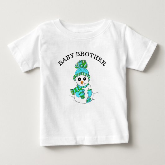 Baby Brother Snowman Cute Whimsical (Voorkant)