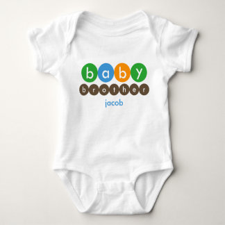 Baby Brother Stippen gepersonaliseerd Romper