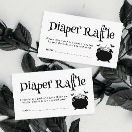 Baby Brouwen Baby shower Halloween Luier Raffle Informatiekaartje