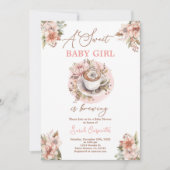 Baby Brouwen Baby shower Meisjesuitnodiging Kaart (Voorkant)