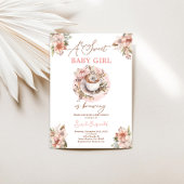 Baby Brouwen Baby shower Meisjesuitnodiging Kaart