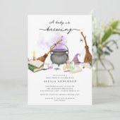 Baby Brouwen Oktober Baby shower Kaart (Staand voorkant)