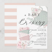 Baby Brouwen Roze Tea Party Baby shower