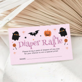Baby Brouwen van Halloween Baby shower luier Raffl Informatiekaartje
