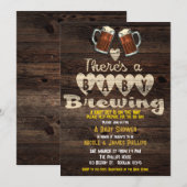 Baby brouwerij koupe papa om stelletjes te worden kaart (Voorkant / Achterkant)