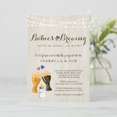 Baby Brouwerij Twins Gender onthullen partijuitnod Kaart (Staand voorkant)