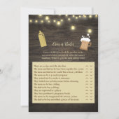 Baby brouwerijgoud boven of onder het Baby shower Kaart (Voorkant)