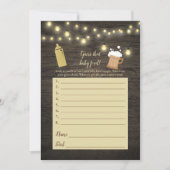 Baby Brouwgoud raadt het Baby-schoenenspel Kaart (Voorkant)