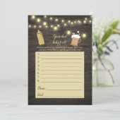 Baby Brouwgoud raadt het Baby-schoenenspel Kaart (Staand voorkant)