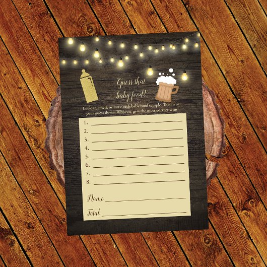 Baby Brouwgoud raadt het Baby-schoenenspel Kaart