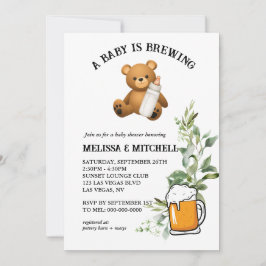 Baby brouwt baby shower kaart