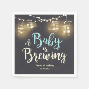 Baby brouwt Baby shower koppels Napkins Boy Servet