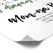 Baby brouwt baby shower Momosa bar Poster (Hoek)