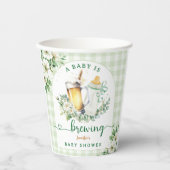 Baby brouwt Baby shower Papieren Bekers (Voorkant)