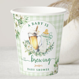 Baby brouwt Baby shower Papieren Bekers